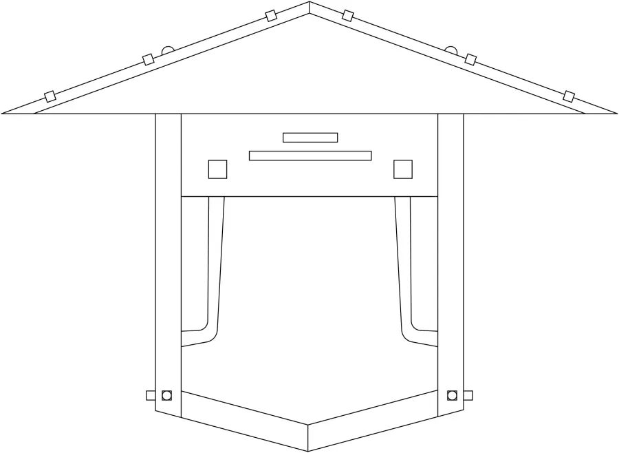 The pagoda by Arroyo Craftsman