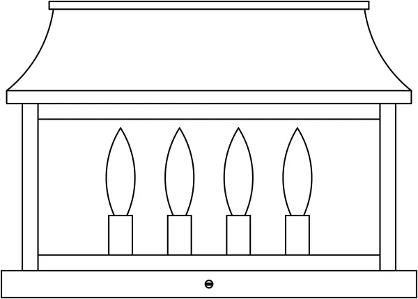 15" Providence column mount