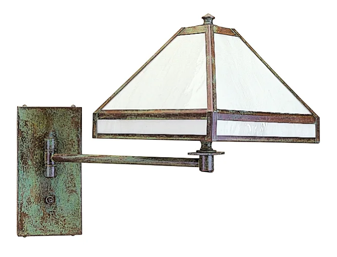 Pasadena Wall Mount Swing Arm One Light, Oak Tree Filigree