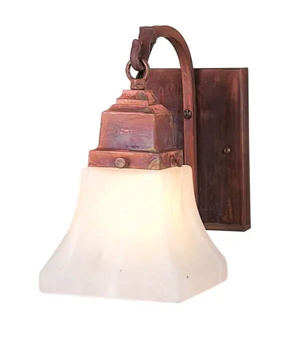 Handcrafted Copper Wall Sconce with Artisan Character