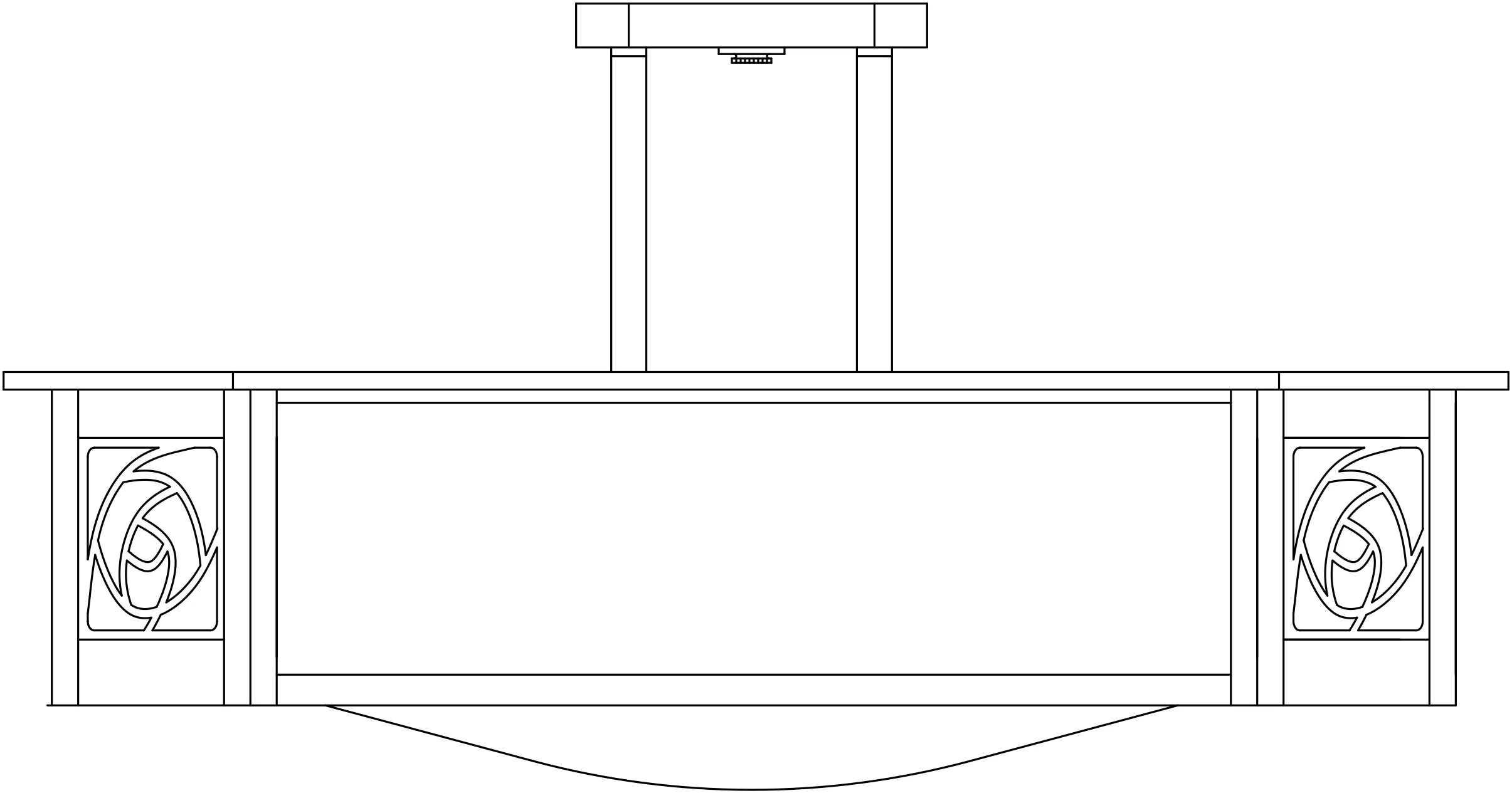 21" Saint Clair Inverted Semi-Flush Ceiling Mount