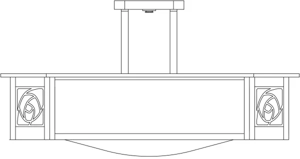 21" saint clair inverted semi-flush ceiling mount