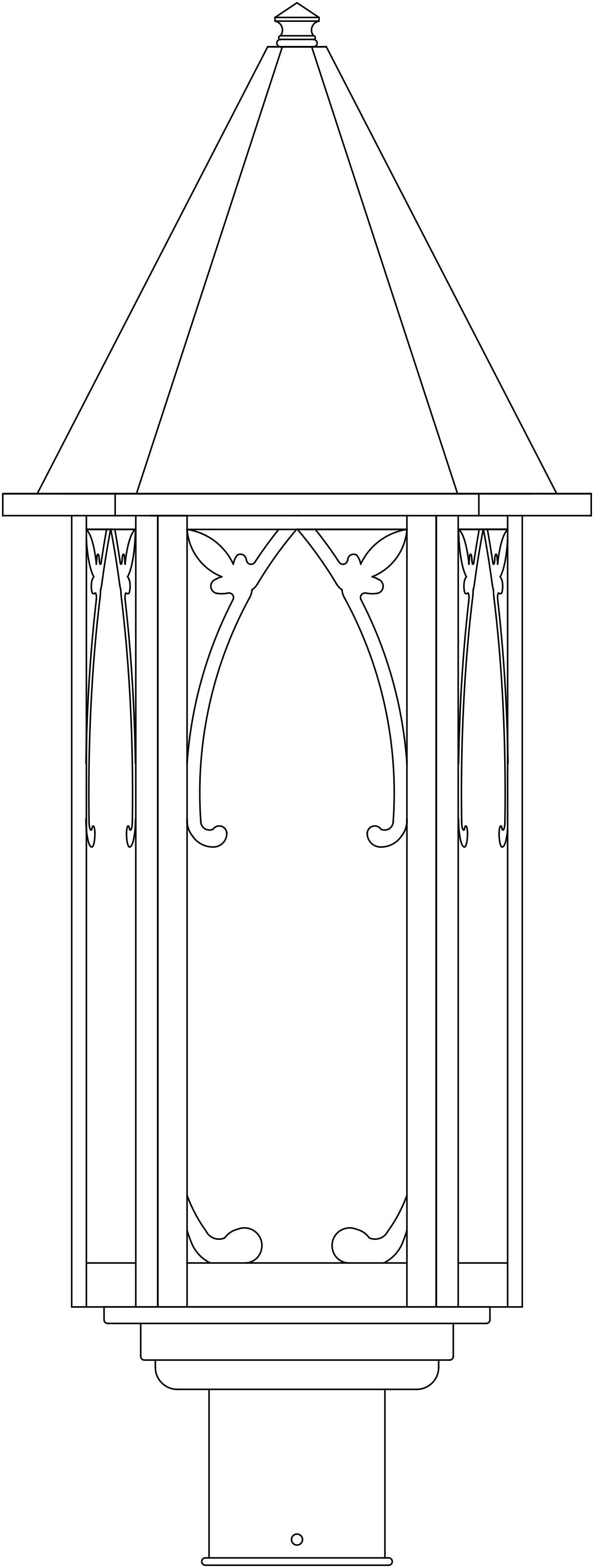 10" Saint George Post Mount
