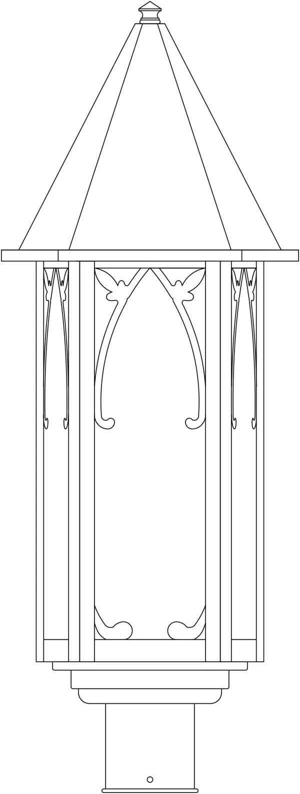 10" saint george post mount