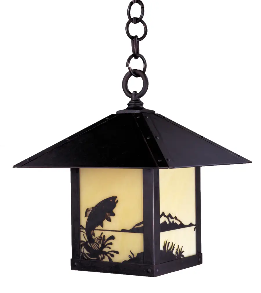Timber Ridge 9" Pendant with Trout Filigree