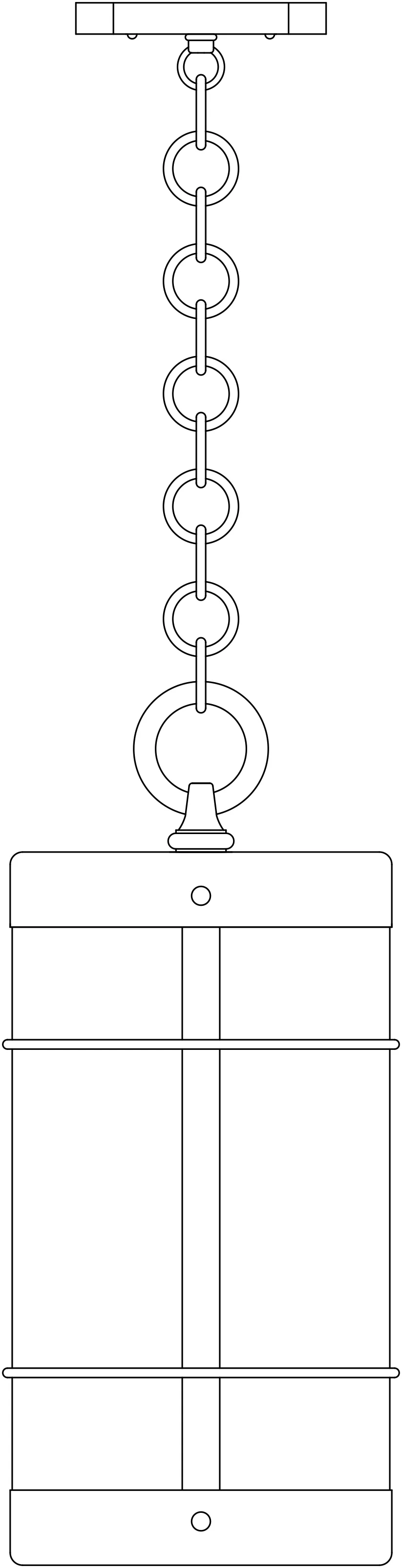 11" Valencia Pendant No Roof