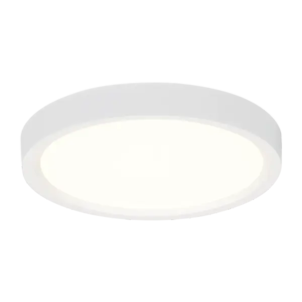 The Lotus 5" Round delivers minimalist style in a compact package. Its white finish and clean lines make it ideal for hallways, closets, and bathrooms where space is limited but style matters.