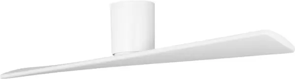 Peter Bristol's Plank Smart fan reimagines ceiling fan design with a single twisted balsawood plank acting as two blades. The flush-mount design and app control make it perfect for modern spaces with lower ceilings.