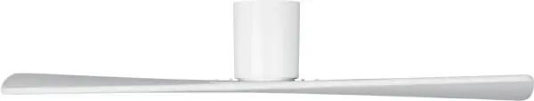 Peter Bristol's Plank Smart fan reimagines ceiling fan design with a single twisted balsawood plank acting as two blades. The flush-mount design and app control make it perfect for modern spaces with lower ceilings. - alternate view