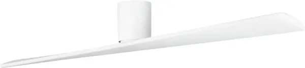 Peter Bristol's Plank Smart fan transforms a single twisted balsawood plank into an architectural statement piece. The flush-mount design and app control make it ideal for modern spaces with lower ceilings seeking bold minimalism.