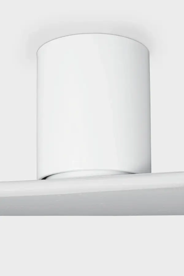 Plank Smart 72" Hugger Ceiling Fan in Matte White - Image 4