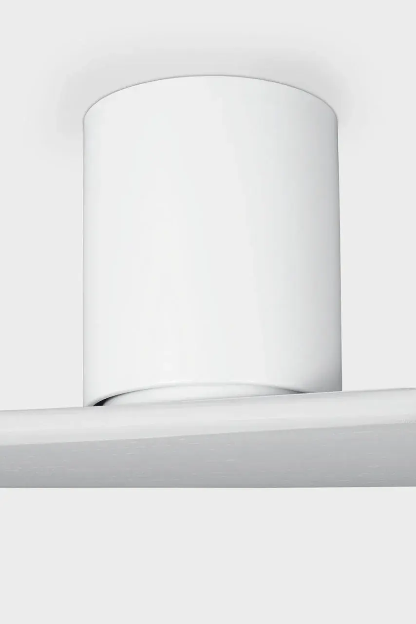 Plank Smart 72" Hugger Ceiling Fan in Matte White - Image 4
