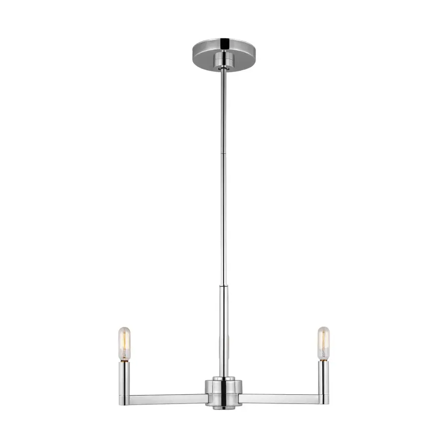 Fullton Three Light Chandelier in Chrome