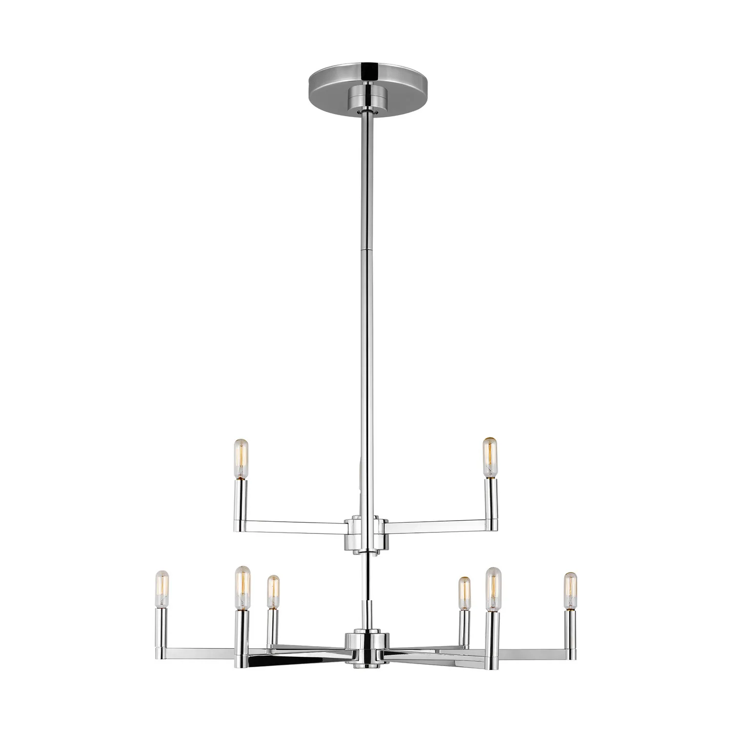 Fullton 9-Light LED Chandelier in Chrome