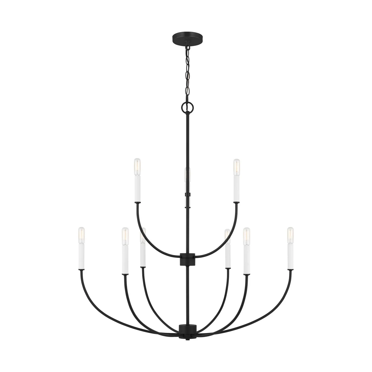 Greenwich LED Chandelier in Midnight Black