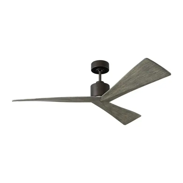 The Adler 52 redefines ceiling fan design with three uniquely carved, sloped blades and an ultra-modern aesthetic. Its DC motor delivers powerful 4365 CFM airflow while maintaining outstanding energy efficiency at 151 CFM/W.