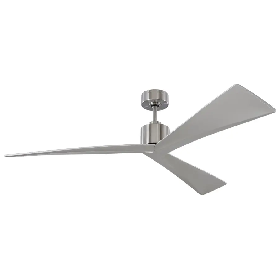 Adler 60" Ceiling Fan in Brushed Steel