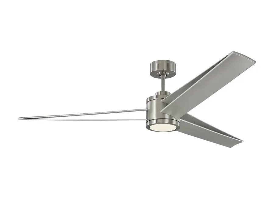 Armstrong 60" Ceiling Fan in Brushed Steel