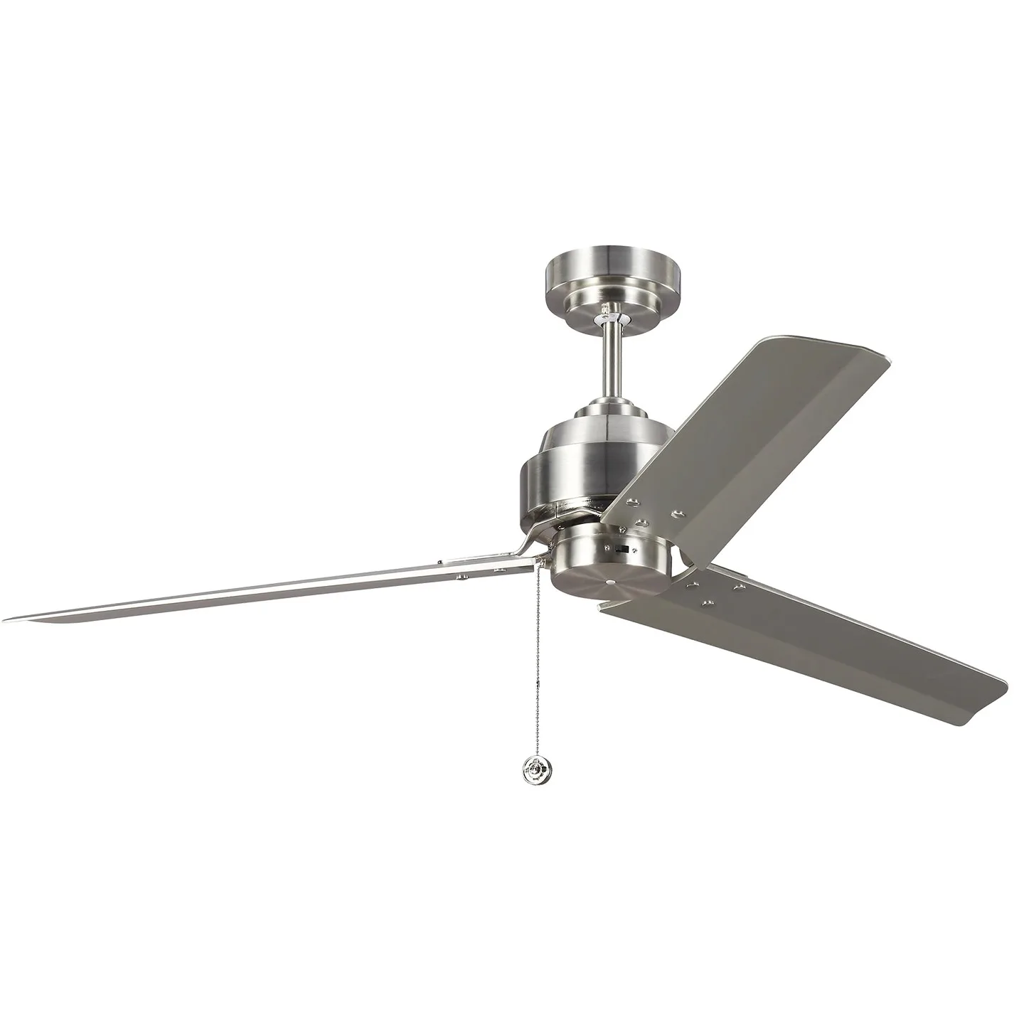 Arcade 54" Ceiling Fan in Brushed Steel