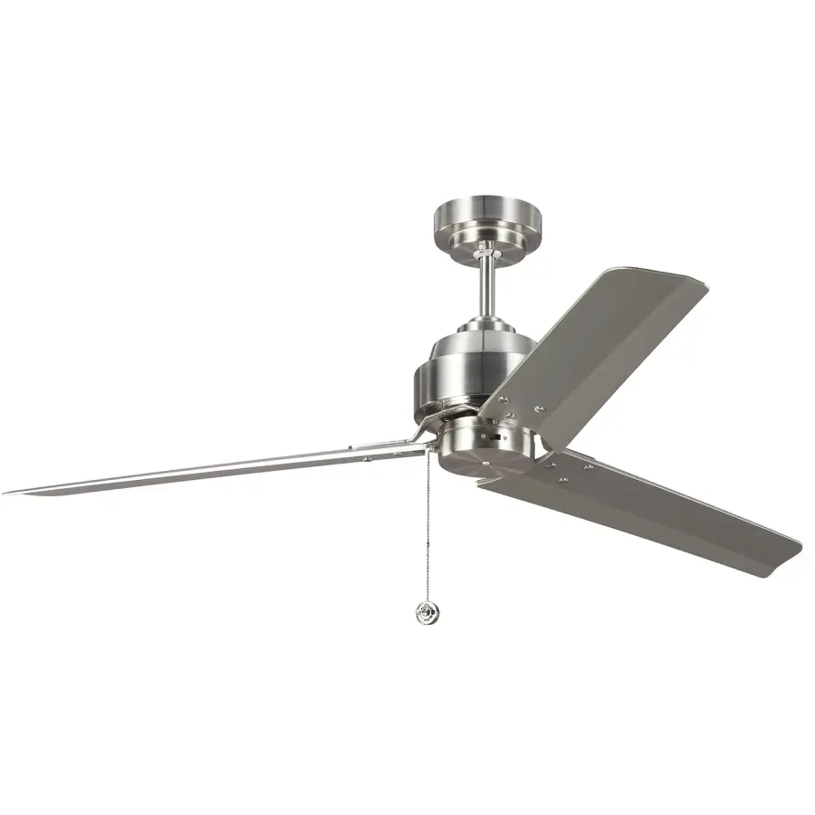 Arcade 54" Ceiling Fan in Brushed Steel
