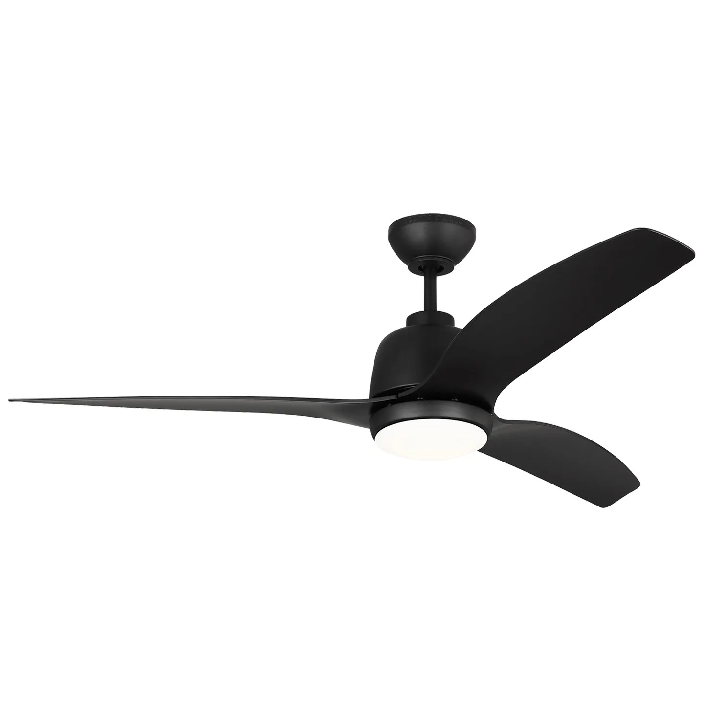 Avila 54" Coastal LED Ceiling Fan in Midnight Black