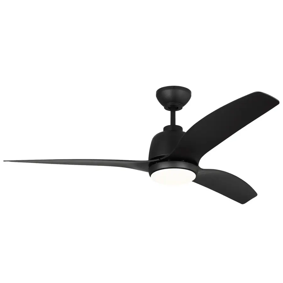 Avila 54" Coastal LED Ceiling Fan in Midnight Black