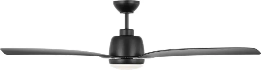 Avila Coastal 60" LED Ceiling Fan in Midnight Black - Image 1