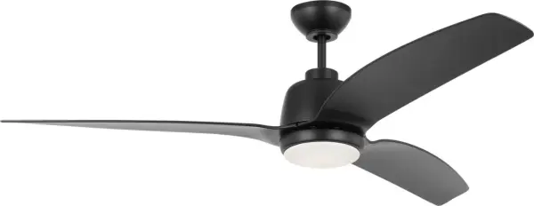 Avila Coastal 60" LED Ceiling Fan in Midnight Black - Image 3