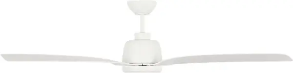 The Avila Coastal combines modern aerodynamic design with practical outdoor durability. Its 60-inch span delivers powerful airflow while integrated LED lighting provides ambient illumination, perfect for coastal-inspired spaces. - alternate view
