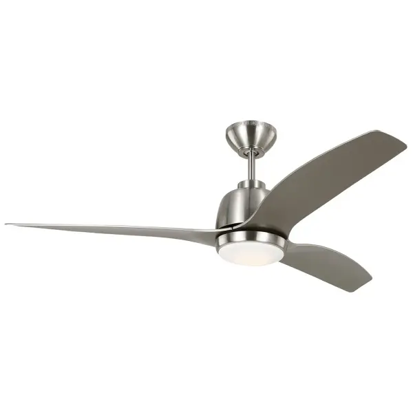 Avila 54" LED Ceiling Fan in Brushed Steel