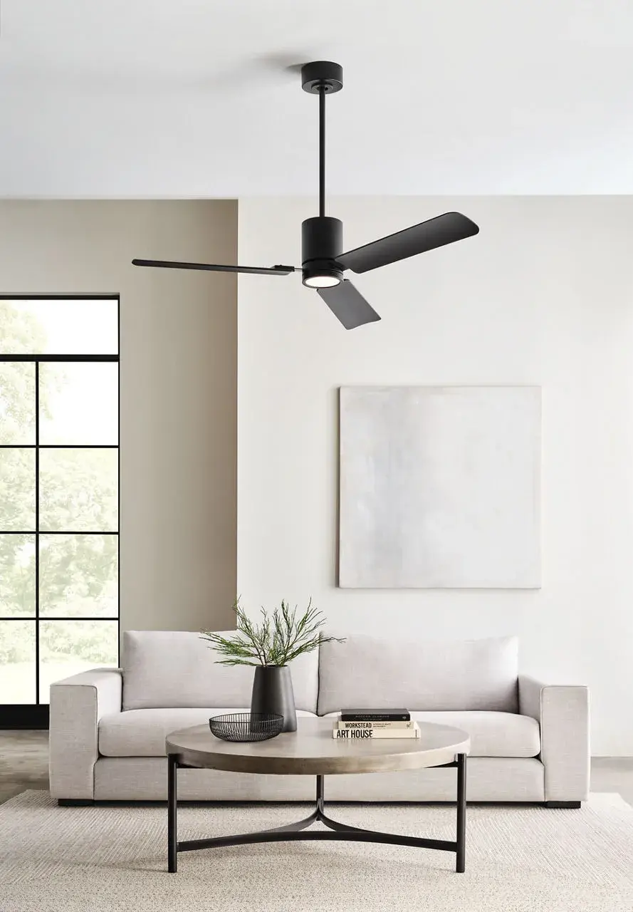 Cleancut 54" Smart LED Ceiling Fan in Midnight Black - Image 17