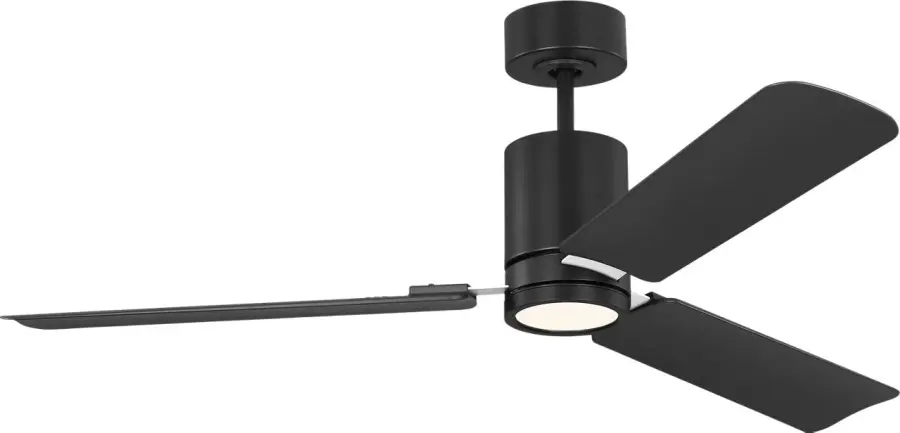 Cleancut 54" Smart LED Ceiling Fan in Midnight Black - Image 4