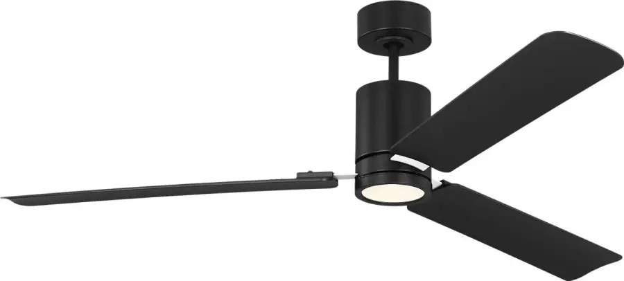 Cleancut 62" Smart LED Ceiling Fan in Midnight Black - Image 2