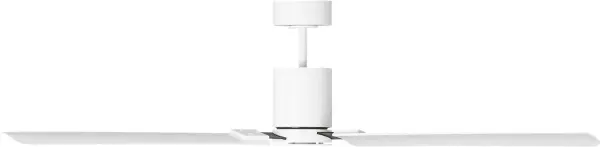 Barbara Barry's Cleancut fan combines minimalist design with smart technology. The 62" span and damp rating make it ideal for large indoor spaces or covered outdoor areas, while app control adds modern convenience. - alternate view