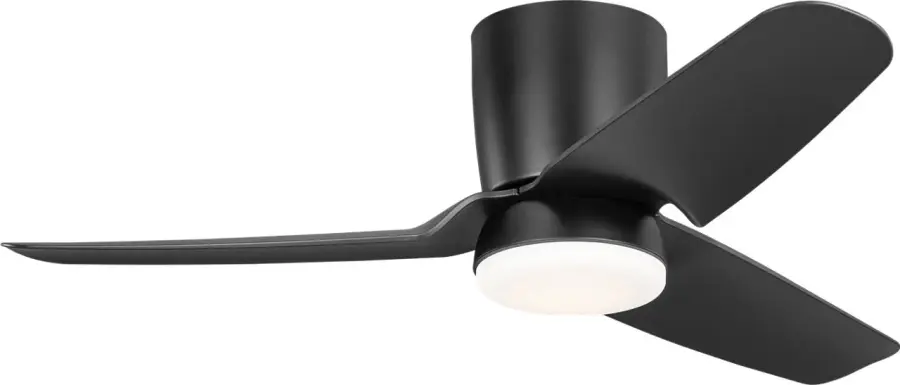 Colgin 44" Hugger LED Ceiling Fan in Midnight Black - Image 2