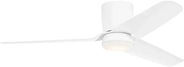 The Colgin 56" Hugger combines sleek modern design with practical functionality. Designed by Drew & Jonathan for Visual Comfort, this flush-mount fan delivers powerful airflow and ambient LED lighting while saving ceiling space.