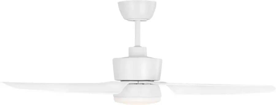 Colgin 44" LED Ceiling Fan with Light Kit in Matte White - Image 1