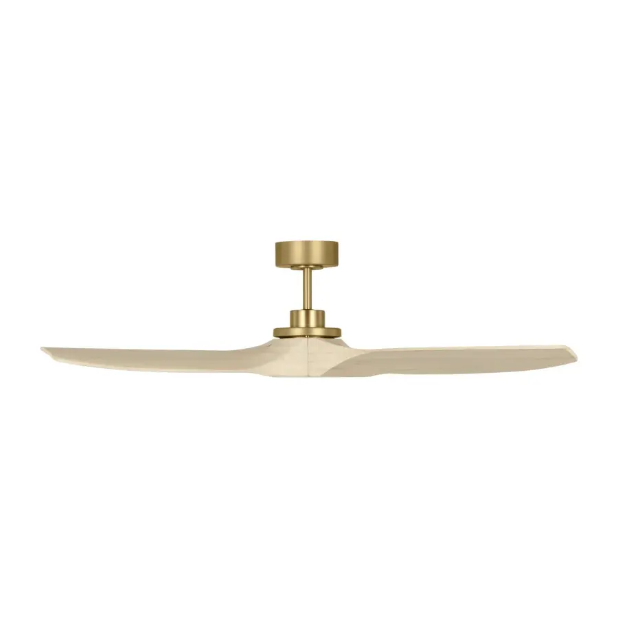 Collins Smart 52" Ceiling Fan in Burnished Brass