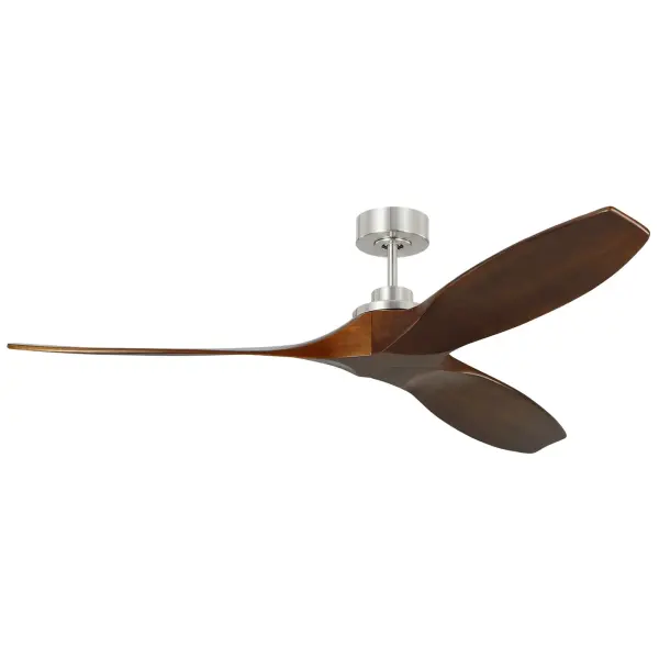 The Collins 60" combines exceptional airflow efficiency with smart home integration. Its minimalist three-blade design in Dark Walnut and Brushed Steel finish delivers 6,884 CFM while consuming just 28 watts, making it ideal for large spaces seeking both style and performance.