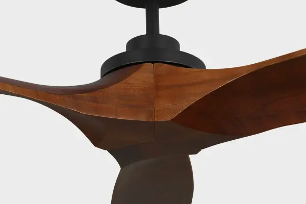 Collins Smart 70" Ceiling Fan in Midnight Black with Dark Walnut Blades - Image 3