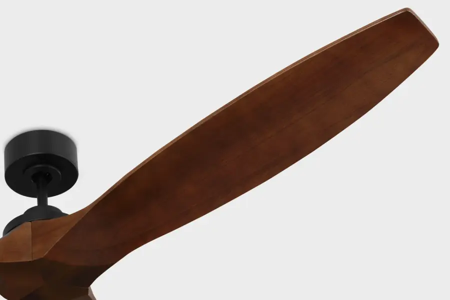 Collins Smart 70" Ceiling Fan in Midnight Black with Dark Walnut Blades - Image 4