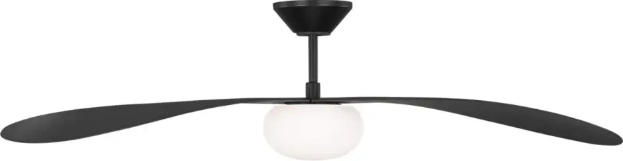 Drape Smart 58" LED Ceiling Fan in Midnight Black - Image 2