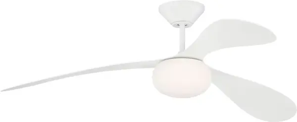The Drape Smart 58" fan by Peter Bristol features ultra-thin blades with a soft, draped silhouette and concealed motor for a streamlined look. Damp-rated for versatile indoor/outdoor use with smart app control.