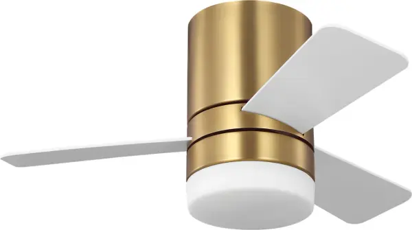 Compact Flush Mount Fan Perfect for Low Ceilings and Small Spaces - Image 1