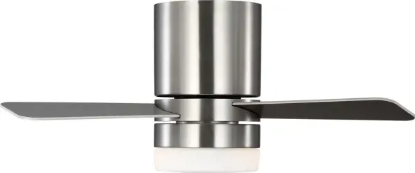 The Era 32" Hugger combines clean contemporary lines with practical functionality for rooms with ceiling height constraints. Its flush mount design maximizes headroom while the integrated LED light kit and reversible blades offer versatility.