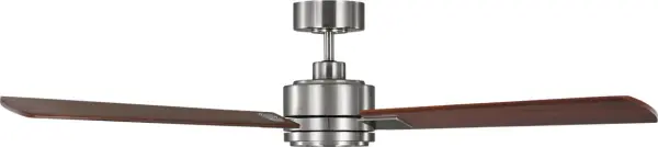 The Harris Smart 56" combines contemporary design with smart home integration, offering voice control via Alexa, Google Home, and SmartThings. Its 56-inch blade span delivers powerful airflow while integrated LED lighting provides ambient illumination. - alternate view