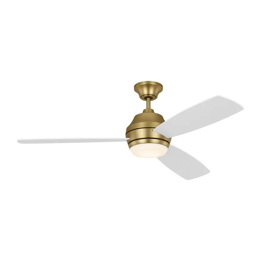 Ikon 52" LED Ceiling Fan in Burnished Brass