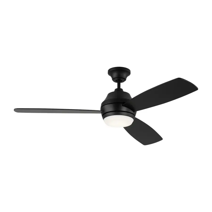 Ikon 52" LED Ceiling Fan in Midnight Black