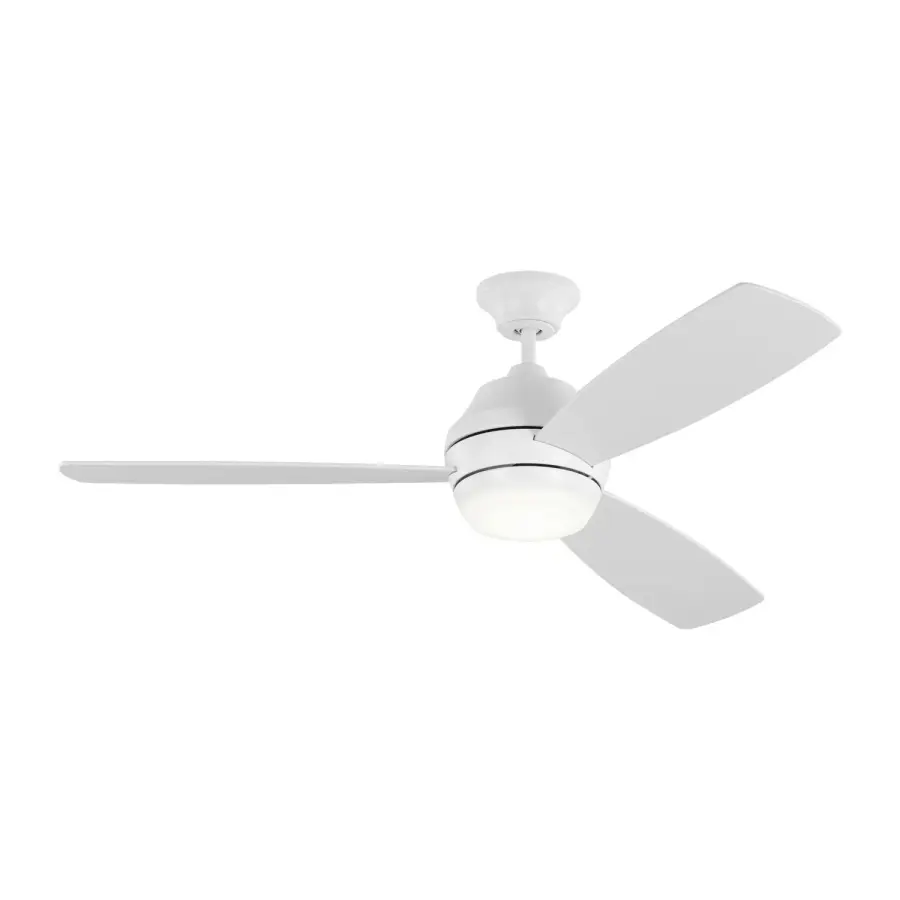 Ikon 52" LED Ceiling Fan with Light Kit in Matte White