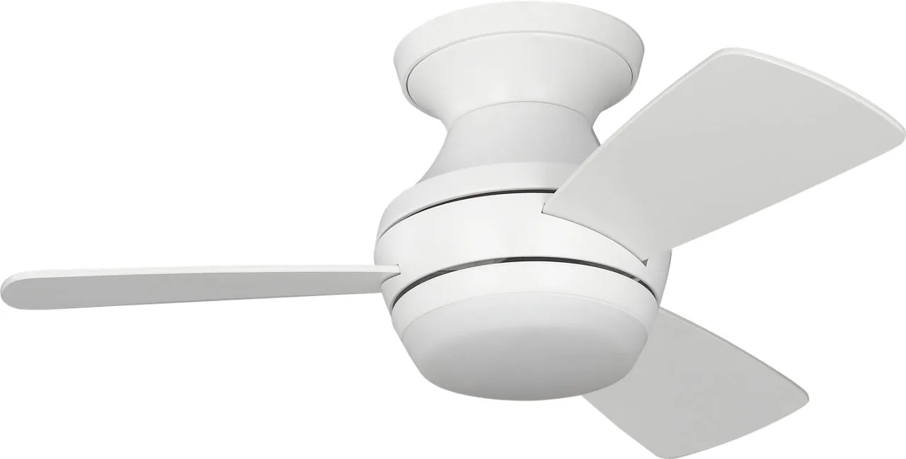 Ikon 32" Hugger LED Ceiling Fan with Light Kit